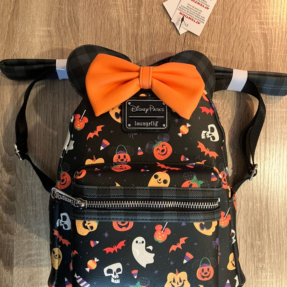 Disney Loungefly Halloween Backpack - Black and Orange